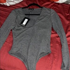 Gray bodysuit